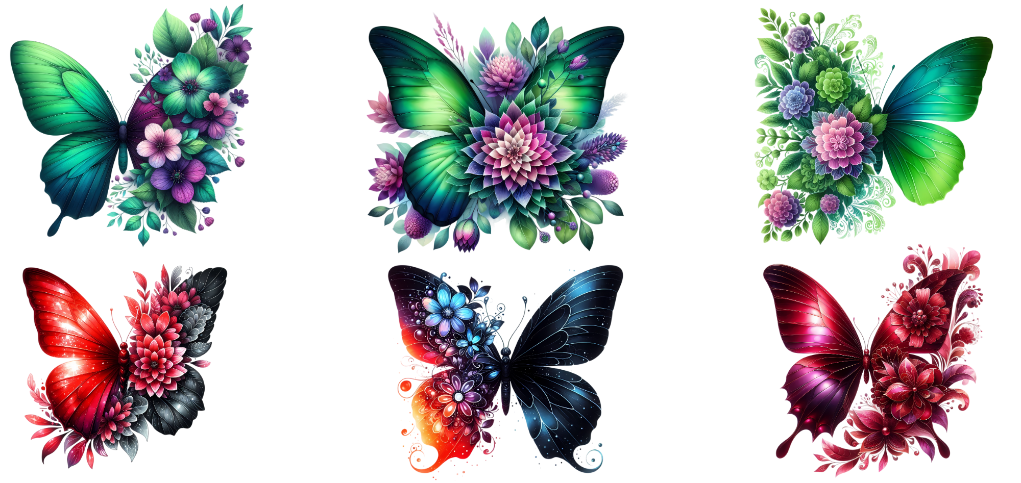 Butterfly UV DTF Stickers