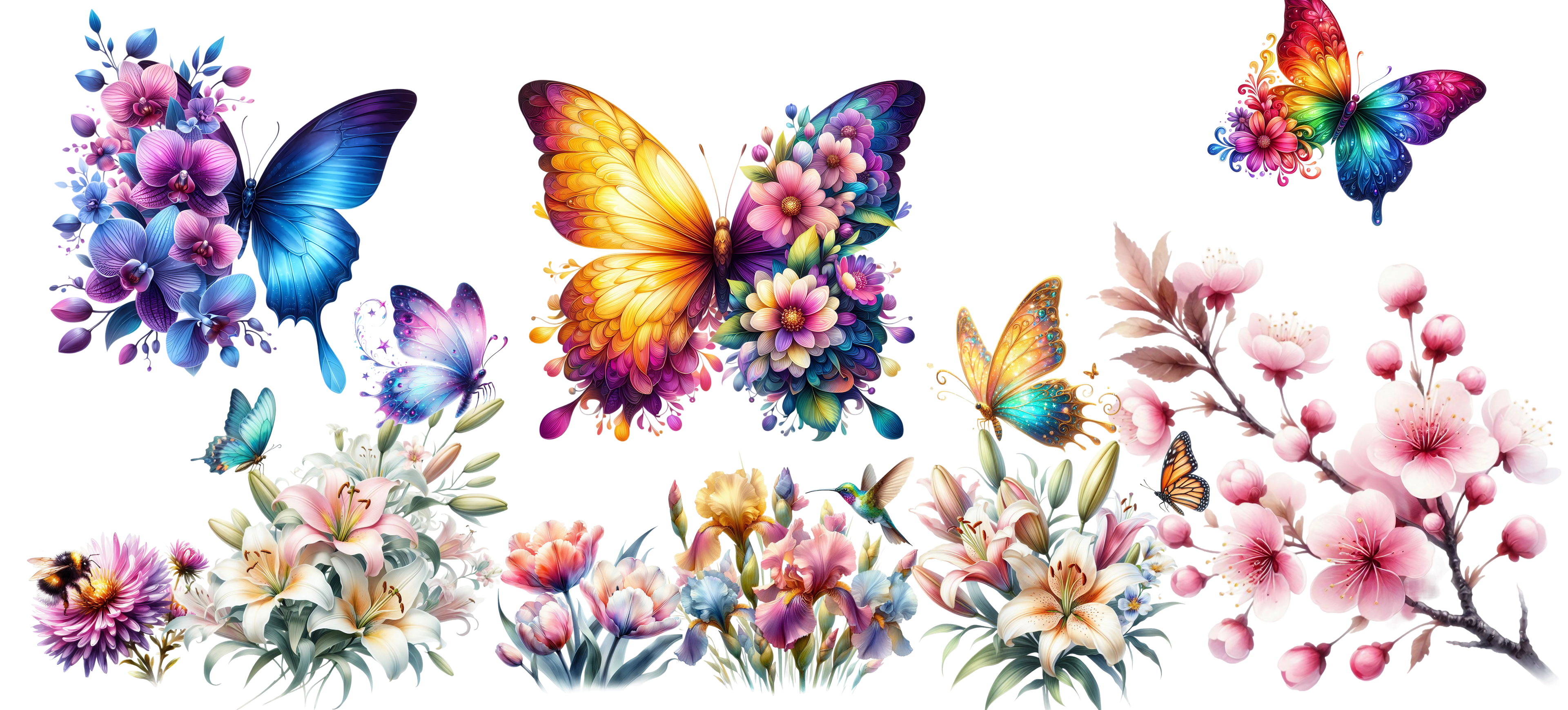 Butterfly UV DTF Stickers