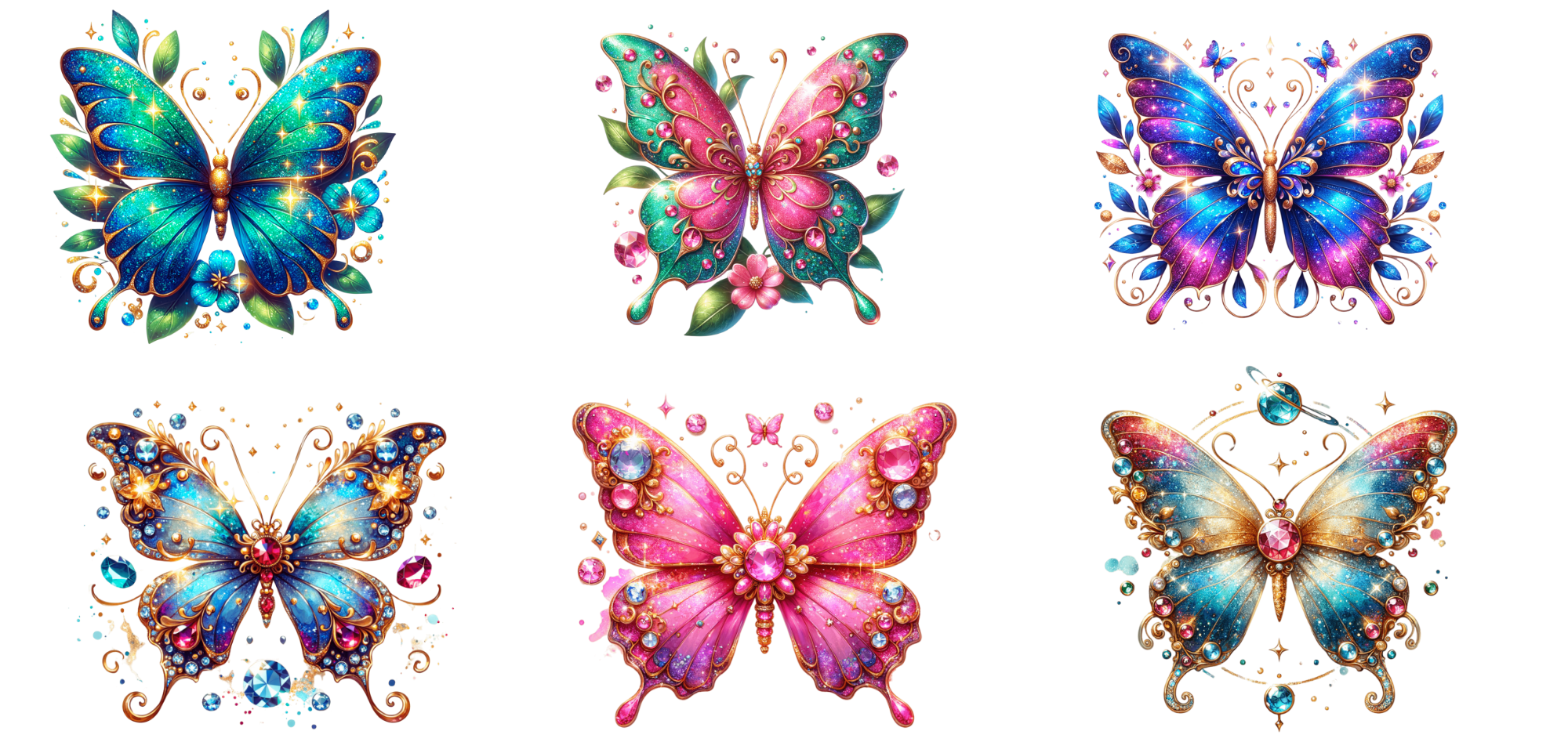 Butterfly UV DTF Stickers